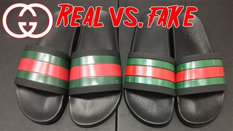 gucci slides real vs fake|authenticate gucci marmont raffia slides.